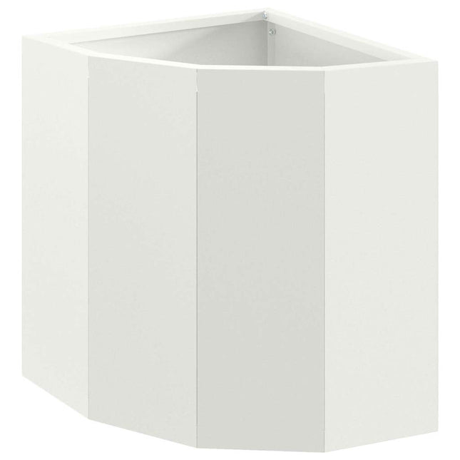 Hjørne Plantekasse Hvid 30 x 30 x 35 cm Stål