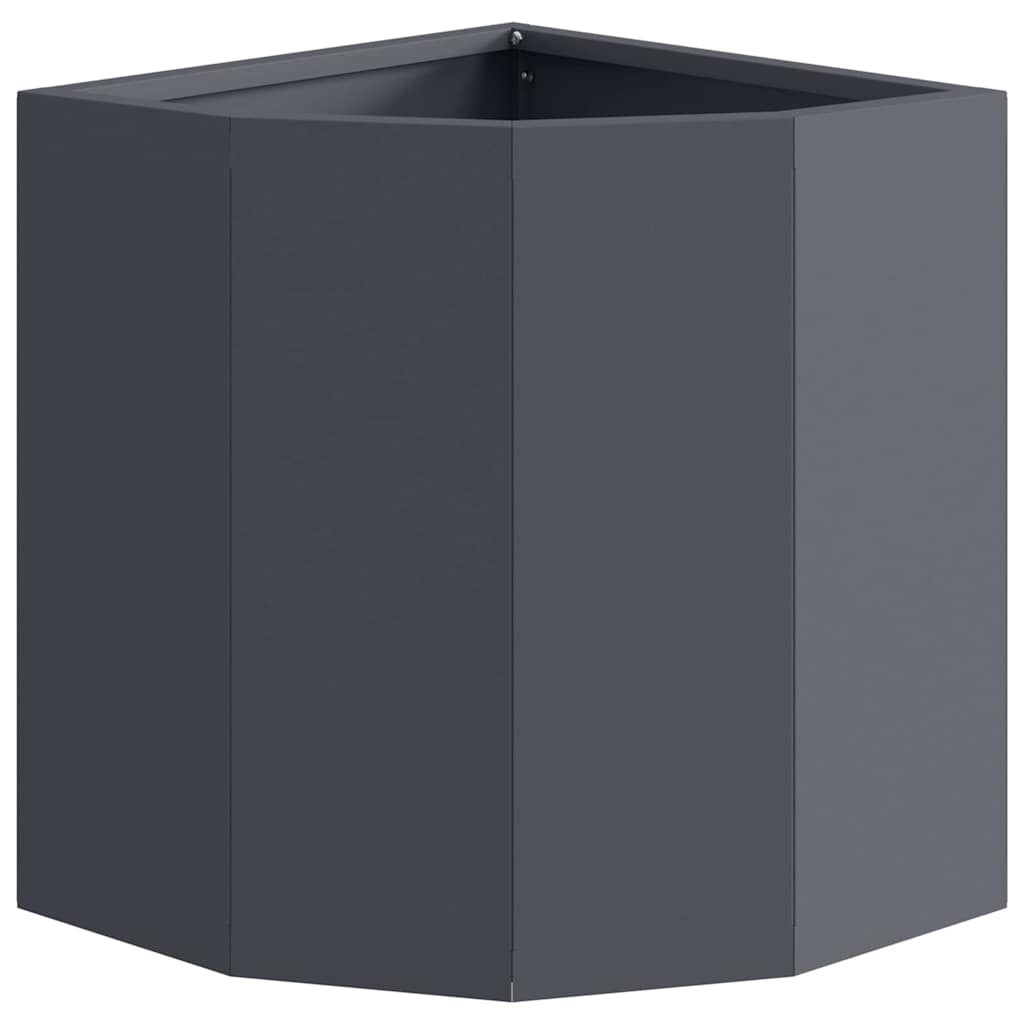Hjørne Plantekasse Antracit 30 x 30 x 35 cm Stål