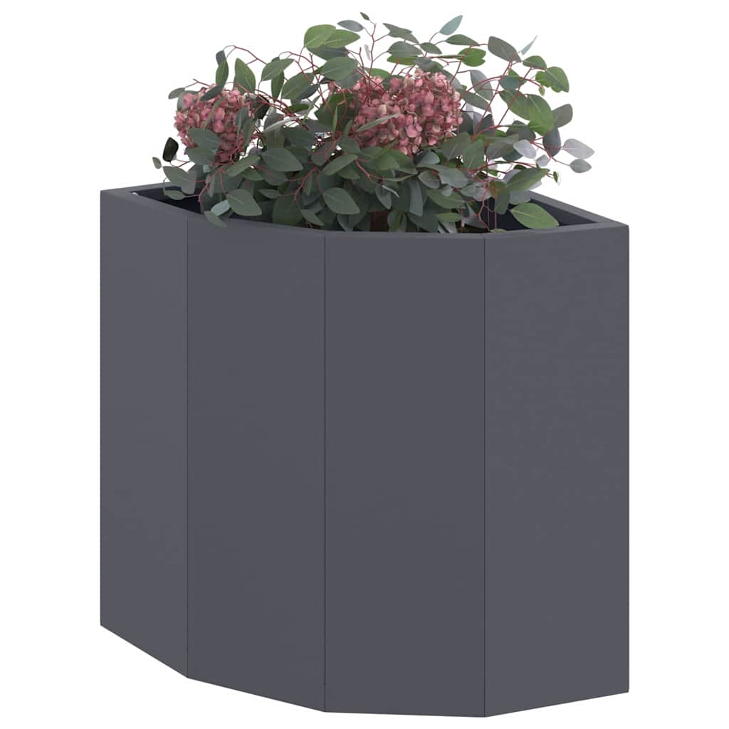 Hjørne Plantekasse Antracit 30 x 30 x 35 cm Stål