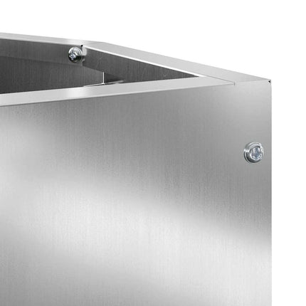 Hjørne Plantekasse Sølv 30 x 30 x 35 cm Galvaniseret stål