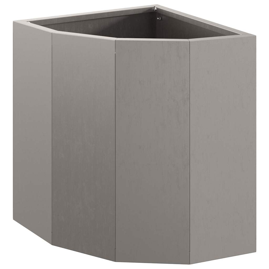 Hjørne Plantekasse Rusten 30 x 30 x 35 cm Forvitret stål