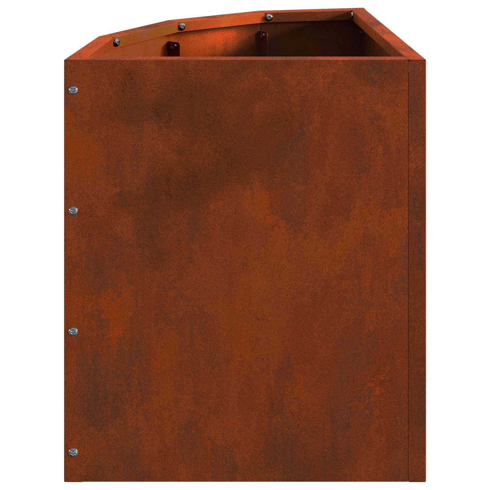 Hjørne Plantekasse Rusten 30 x 30 x 35 cm Forvitret stål