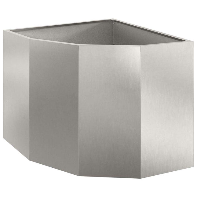 Hjørne Plantekasse Sølv 60 x 60 x 50 cm Rustfrit stål