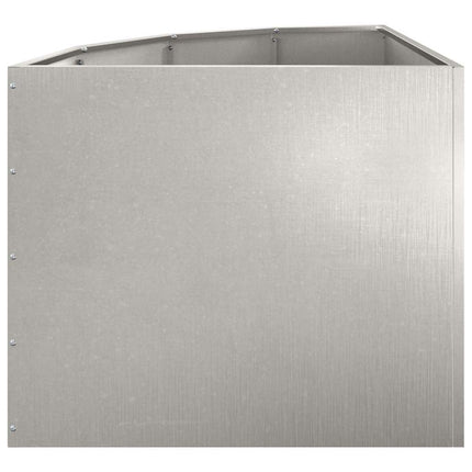 Hjørne Plantekasse Sølv 60 x 60 x 50 cm Rustfrit stål