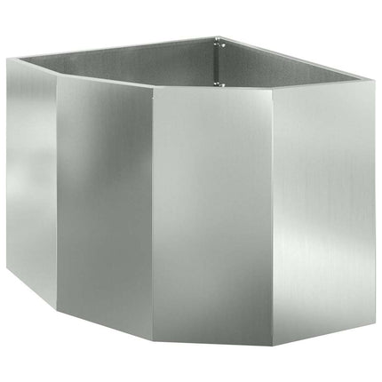 Hjørne Plantekasse Sølv 60 x 60 x 50 cm Galvaniseret stål