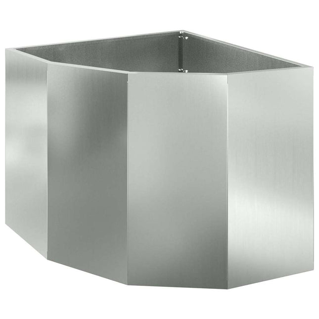 Hjørne Plantekasse Sølv 60 x 60 x 50 cm Galvaniseret stål