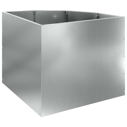 Hjørne Plantekasse Sølv 60 x 60 x 50 cm Galvaniseret stål
