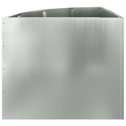 Hjørne Plantekasse Sølv 60 x 60 x 50 cm Galvaniseret stål