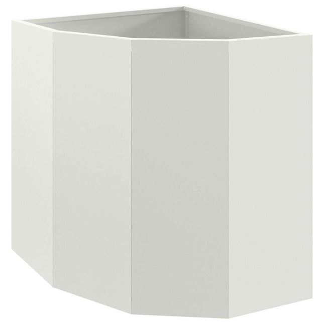 Hjørne Plantekasse Hvid 45 x 45 x 50 cm Stål