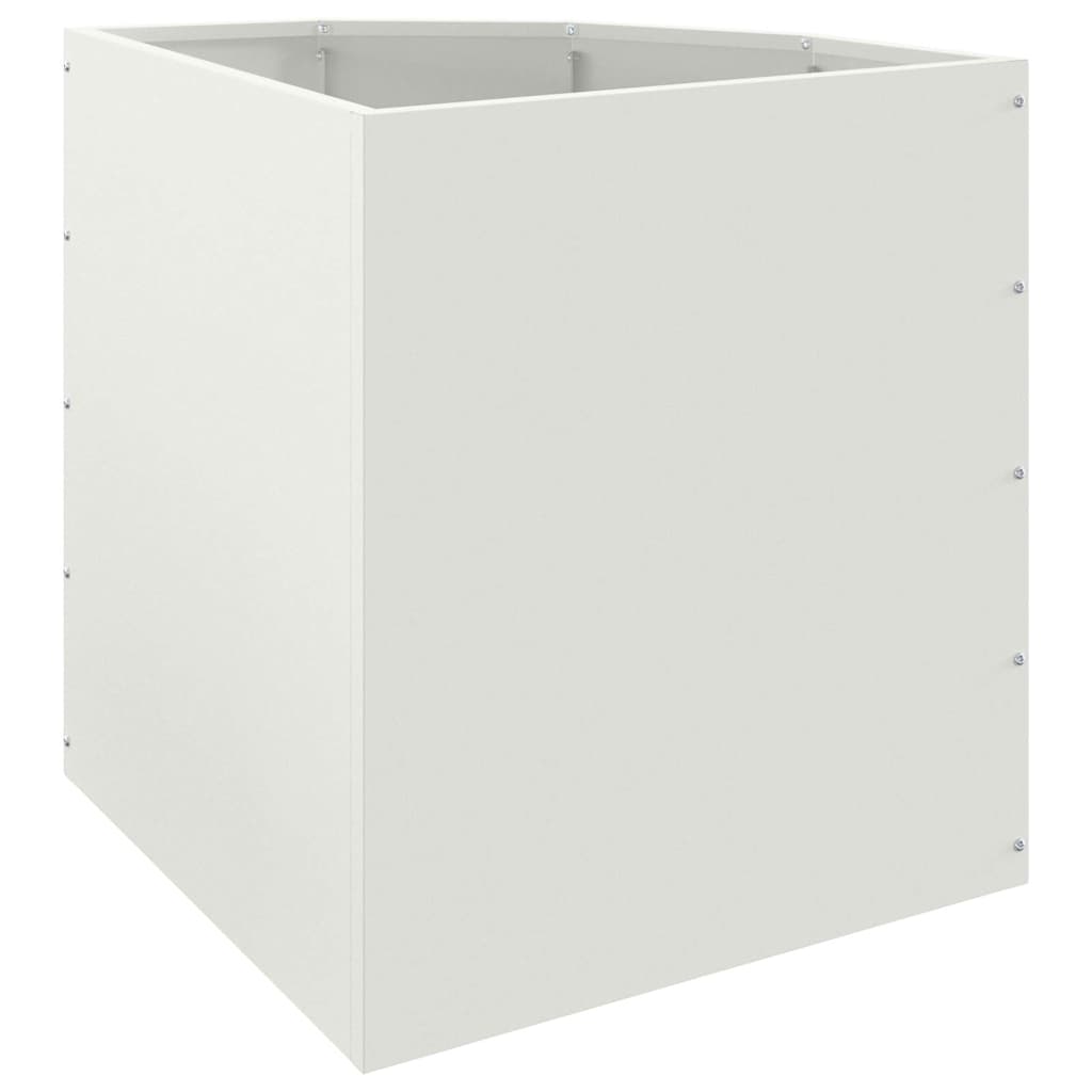Hjørne Plantekasse Hvid 45 x 45 x 50 cm Stål