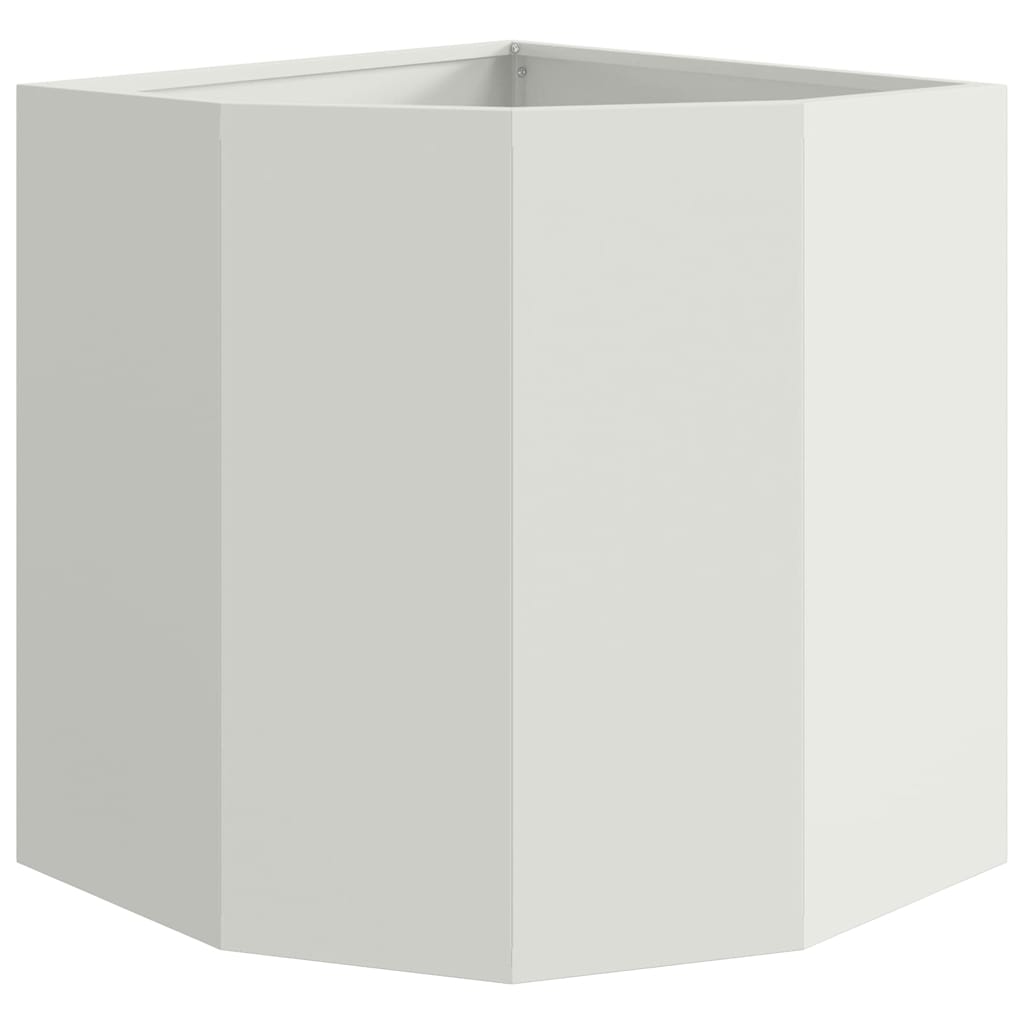 Hjørne Plantekasse Hvid 45 x 45 x 50 cm Stål