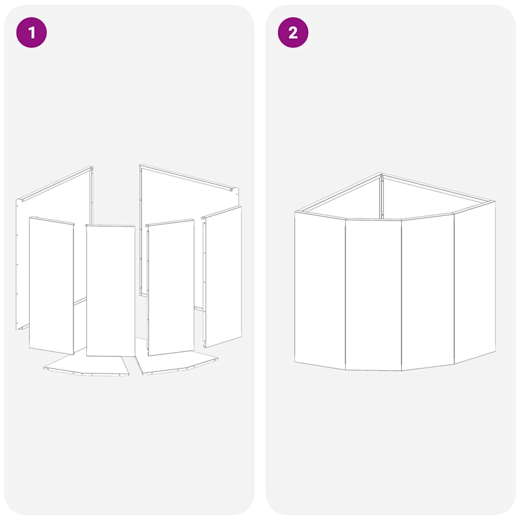 Hjørne Plantekasse Olivengrøn 45 x 45 x 50 cm Stål