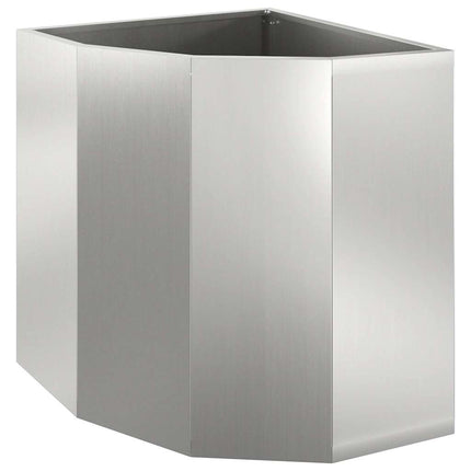 Hjørne Plantekasse Sølv 45 x 45 x 50 cm Galvaniseret stål