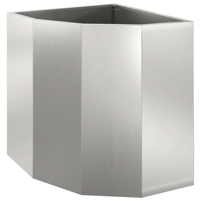 Hjørne Plantekasse Sølv 45 x 45 x 50 cm Galvaniseret stål