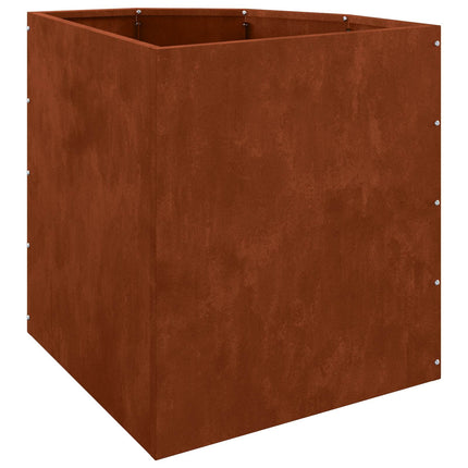 Hjørne Plantekasse Rusten 45 x 45 x 50 cm Forvitret stål