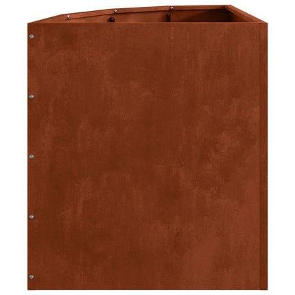Hjørne Plantekasse Rusten 45 x 45 x 50 cm Forvitret stål