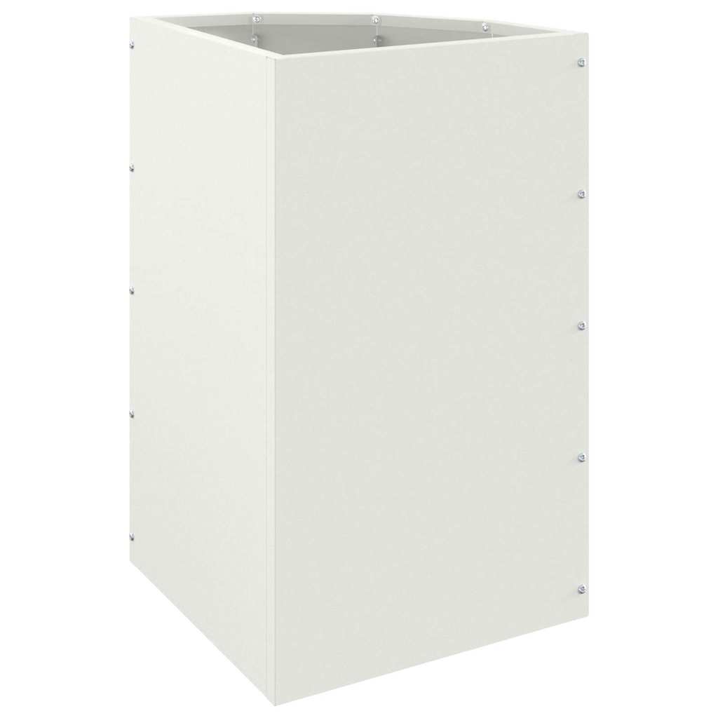 Hjørne Plantekasse Hvid 30 x 30 x 50 cm Stål