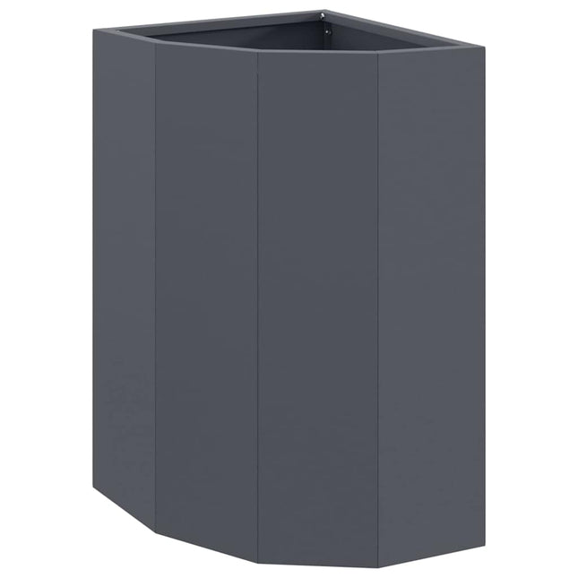 Hjørne Plantekasse Antracit 30 x 30 x 50 cm Stål