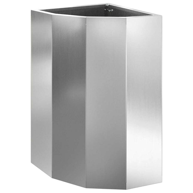 Hjørne Plantekasse Sølv 30 x 30 x 50 cm Galvaniseret stål