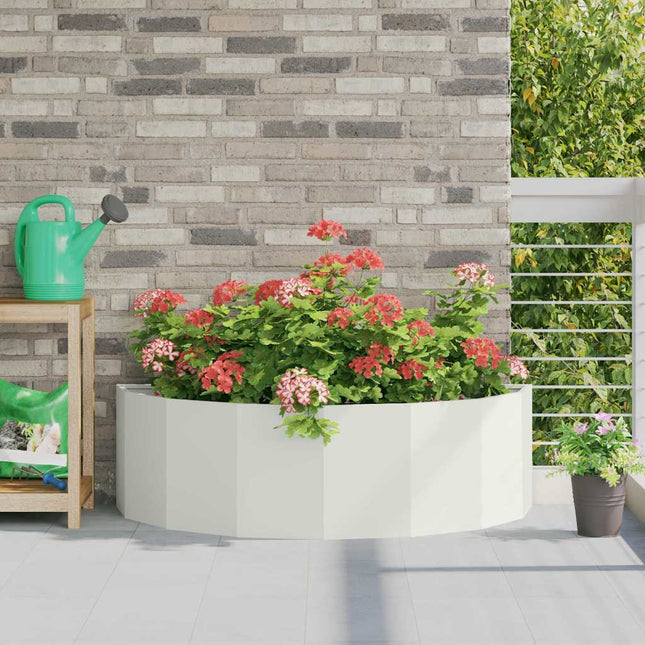 Plantekasse Hvid 120 x 60 x 35 cm Stål