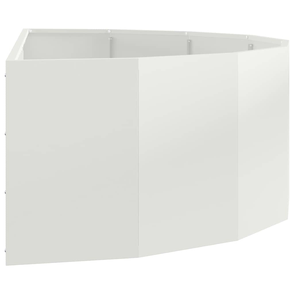 Plantekasse Hvid 120 x 60 x 35 cm Stål