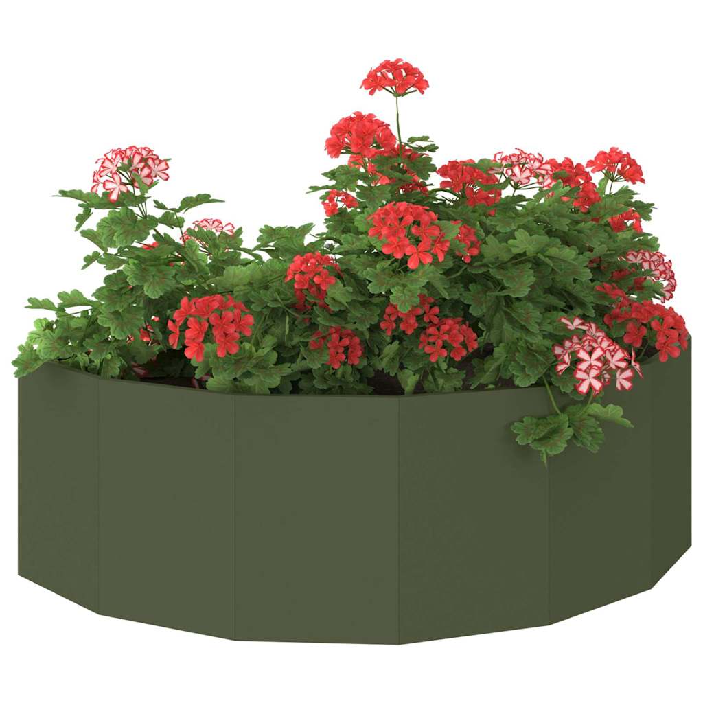 Plantekasse Oliven grøn 120 x 60 x 35 cm Stål