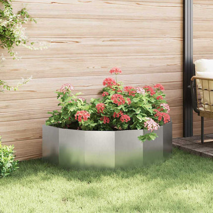 Plantekasse Sølv 120 x 60 x 35 cm Rustfrit stål
