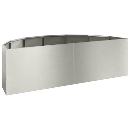 Plantekasse Sølv 120 x 60 x 35 cm Rustfrit stål