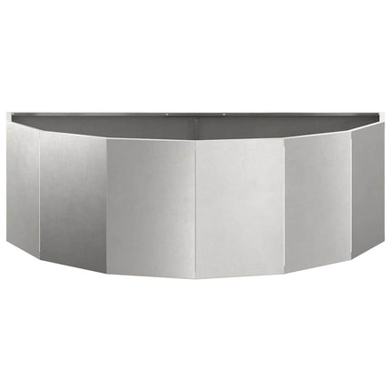 Plantekasse Sølv 120 x 60 x 35 cm Rustfrit stål