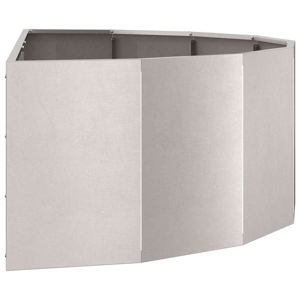 Plantekasse Sølv 120 x 60 x 35 cm Rustfrit stål