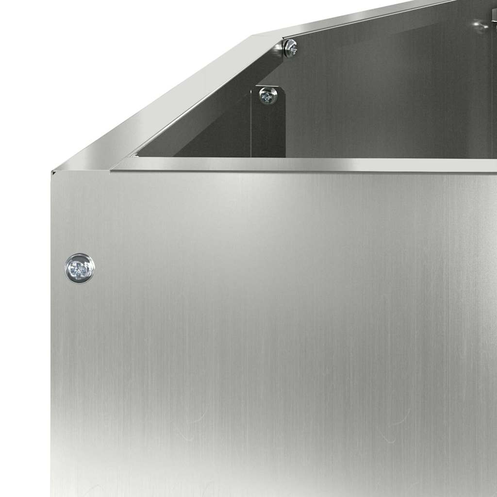 Plantekasse Sølv 120 x 60 x 35 cm Galvaniseret stål