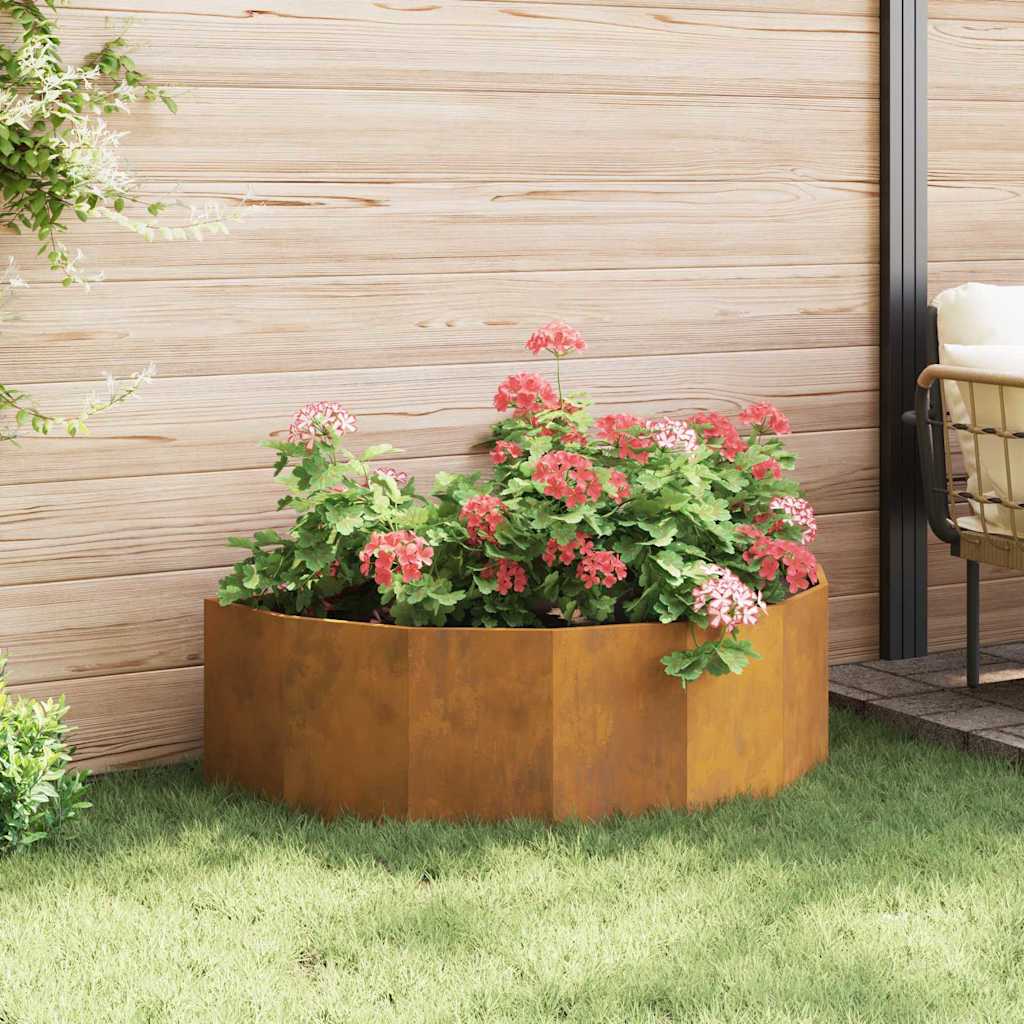 Plantekasse Rusten 120 x 60 x 35 cm Cortenstål