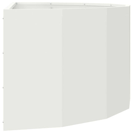 Plantekasse Hvid 90 x 45 x 35 cm Stål