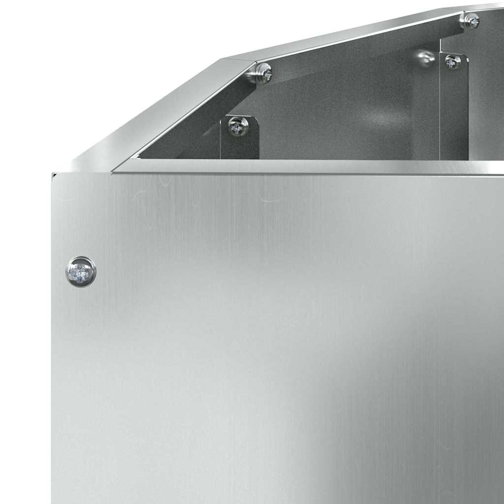 Plantekasse Sølv 90 x 45 x 35 cm Galvaniseret stål