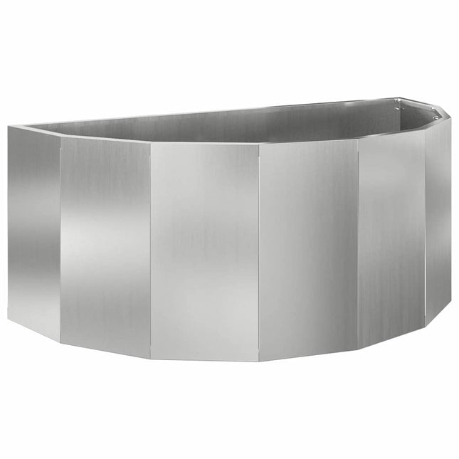 Plantekasse Sølv 90 x 45 x 35 cm Galvaniseret stål