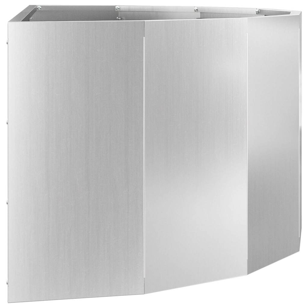 Plantekasse Sølv 90 x 45 x 35 cm Galvaniseret stål