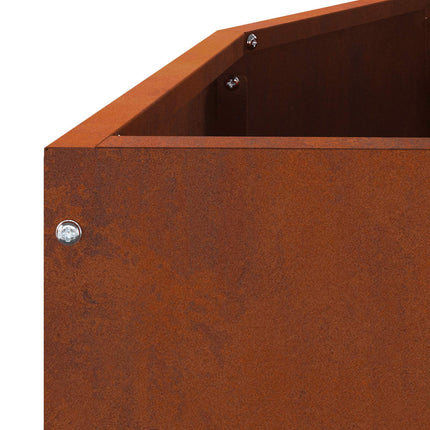 Plantekasse Rusten 90 x 45 x 35 cm Cortenstål