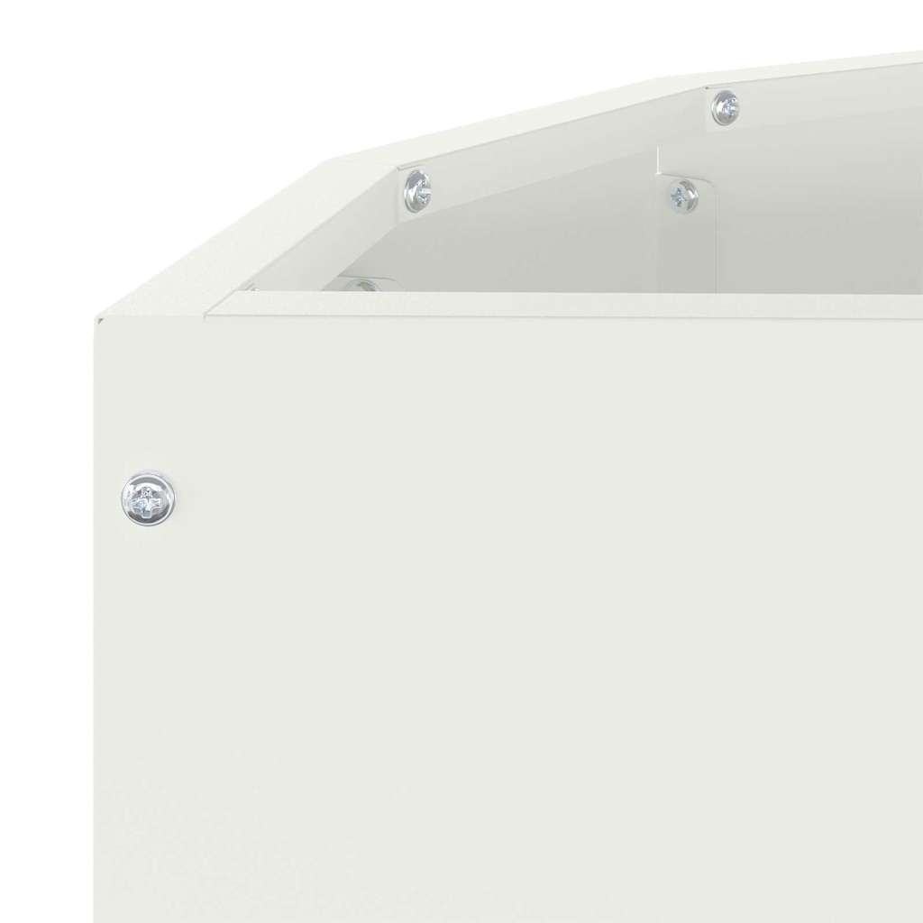 Plantekasse Hvid 60 x 30 x 35 cm Stål