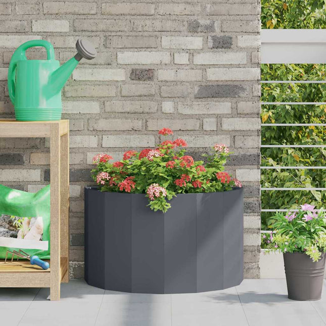 Plantekasse Antracit 60 x 30 x 35 cm Stål
