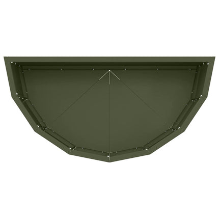 Plantekasse Oliven grøn 60 x 30 x 35 cm Stål