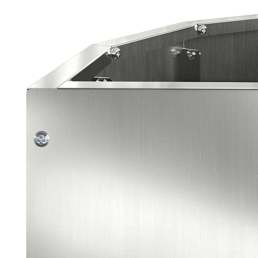 Plantekasse Sølv 60 x 30 x 35 cm Galvaniseret stål