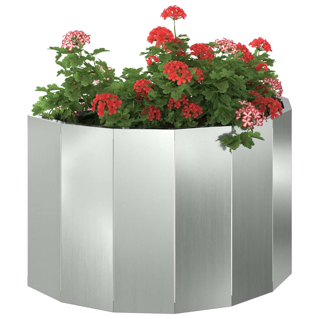Plantekasse Sølv 60 x 30 x 35 cm Galvaniseret stål