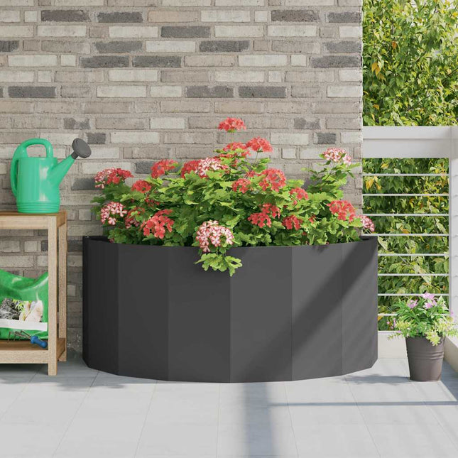 Plantekasse Sort 120 x 60 x 50 cm Stål