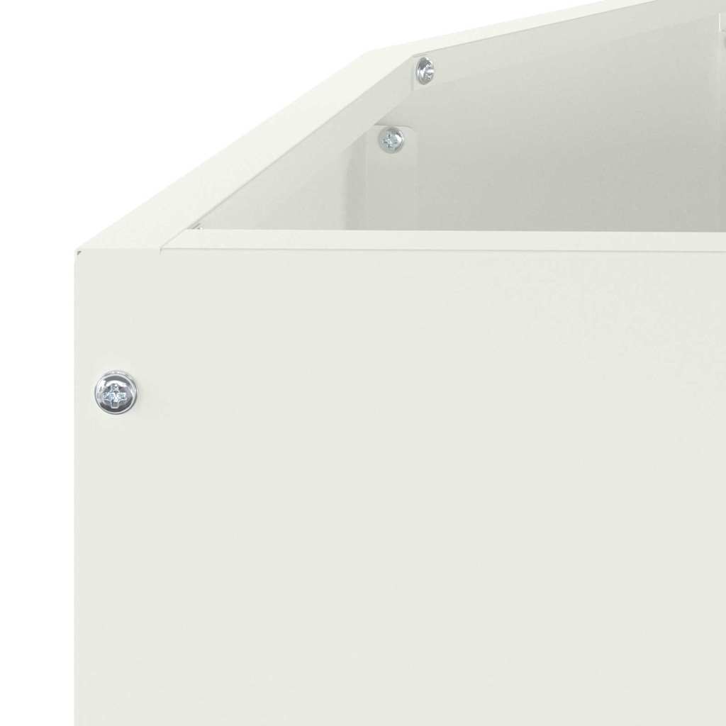 Plantekasse Hvid 120 x 60 x 50 cm Stål