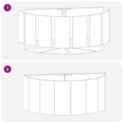 Plantekasse Hvid 120 x 60 x 50 cm Stål