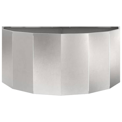 Plantekasse Sølv 120 x 60 x 50 cm Rustfrit stål