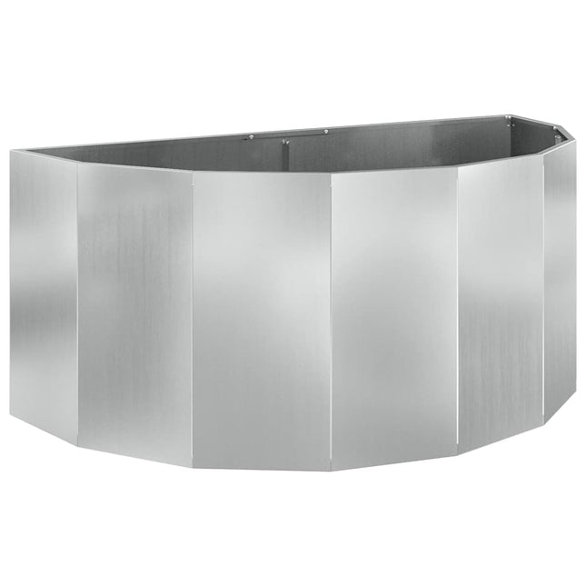 Plantekasse Sølv 120 x 60 x 50 cm Galvaniseret stål