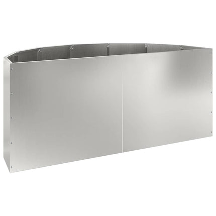 Plantekasse Sølv 120 x 60 x 50 cm Galvaniseret stål
