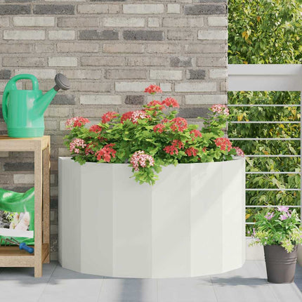Plantekasse Hvid 90 x 45 x 50 cm Stål