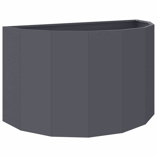 Plantekasse Antracit 90 x 45 x 50 cm Stål